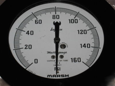 New marsh mastergauge pressure guage 0 to 160 psi