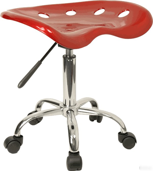 New red wine tattoo parlor nail salon beauty shop chair 