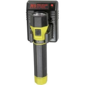 Pelican 7050 AC110F yellow flashlight recharge fast