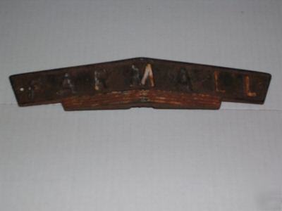  wartime steel emblem for farmall h or m grille 