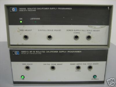 Hp 59501A & 59501B dac / power supply programmers