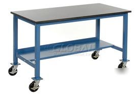 60 x 30 phenolic safety edge mobile production bench