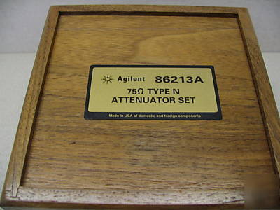 Agilent 86213A attenuator set, type-n, 75-ohm