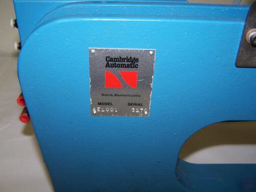 Cambridge AE2001 automatic table top riveter-mint- 