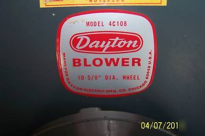 Dayton blower 10 5/8