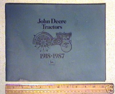 John deere farm tractor history book 1918-1987