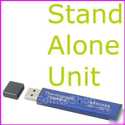 Pc usb temperature thermograph data log stand alone