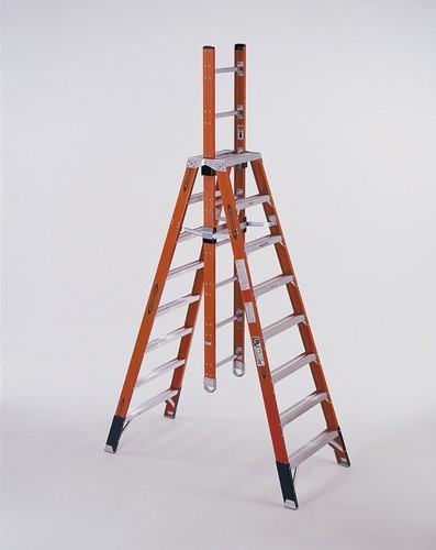 Werner E7410 10' fiberglass trestle ladder
