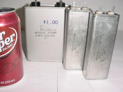 3 aerovox hv oil filled capacitor 1000 + 660 vdc