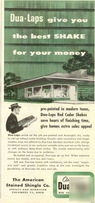American stained shingle columbus oh ad 1955 cedar