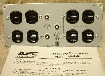 Apc outlet receptacle plate 8 outlet SU029RM 3 ea