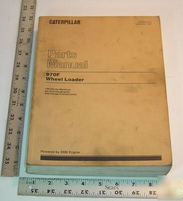Caterpillar parts book - 970F wheel loader - 1996