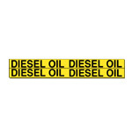 Lot of 17 diesel oil vinyl pipe markers - brady #79932