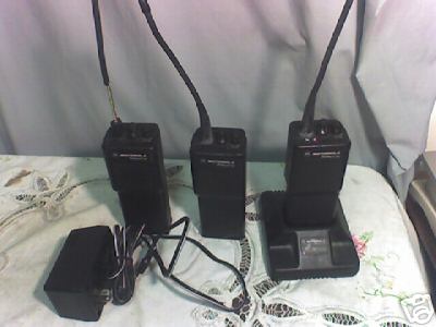 Lot of 3 motorola radius P110 two way radios +1 charger