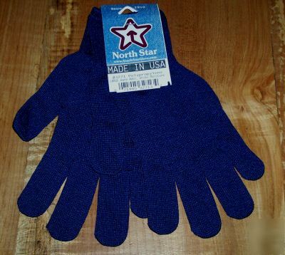 Navy polypropylene glove liners ski 1 pair small/medium