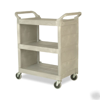 Rubbermaid - utility cart with end panels - 3355-88 pla