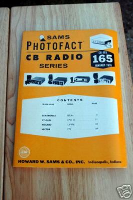 Sams photofact cb radio cb- 165 january 1978