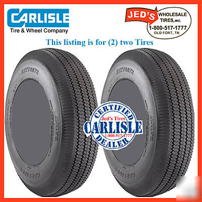 2) 5.30/4.50-6 replace 15X6.00-6 mower deck tires 6PLY