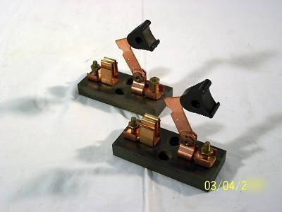 2 vintage copper dc safety switches