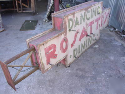 6' dancing rosattis dinning neon sign movie prop