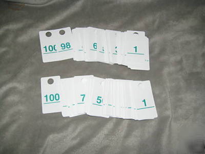 Coat check or valet parking tags lot of 400