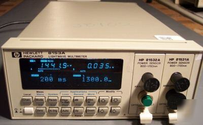 Hp 8153A lightwave multimeter mainframe