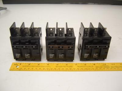 Ite circuit breaker 50 amp lot of 3 BQ3B050