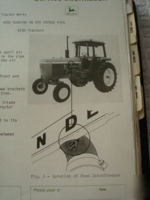 John deere technical service information manual 1970S