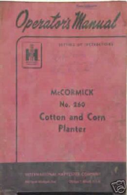 Mccormick no. 260 cotton & corn planter