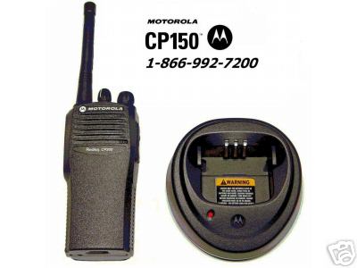 New 4 ch uhf cp 150 2 w motorola two way radio radios