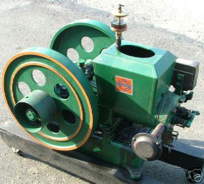 Old stover good type k hit and miss engine working 
