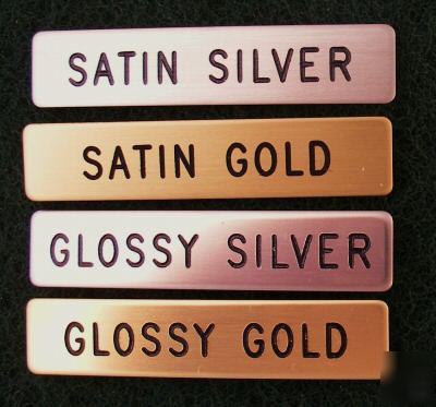 Brass engraved name tags w/free shipping 