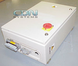 Industrial panel power control enclosure for chiller