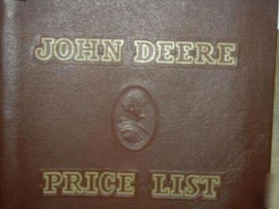 John deere 1930S? price book nice rare collector binder
