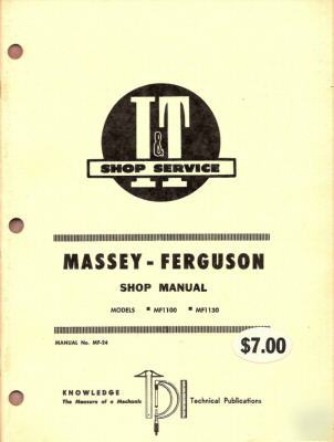 Massey- ferguson MF1100 MF1130 shop manual