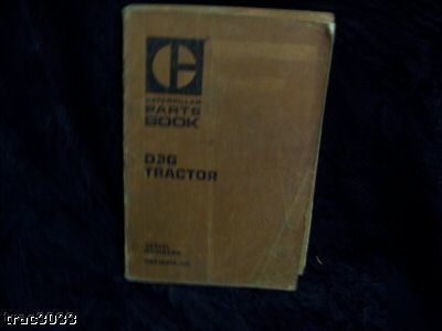 Original caterpillar D9G tractor parts manual