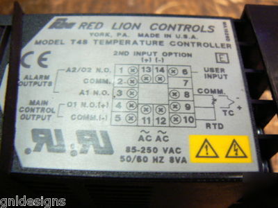 Red lion T48 digital temperature controller T4820000 