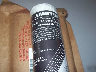 40 ametek wound polypropylene cord sediment cartridge 