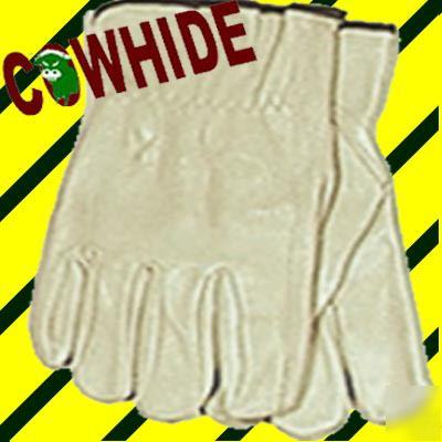 5P ranchin leather work glove top grain cowhide driver