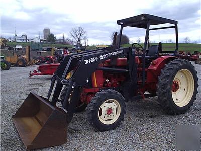 Belarus 420A 4WD farm tractor w/frey loader-one owner 