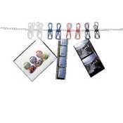 Bungee clothesline cord with spring clips - 30FT