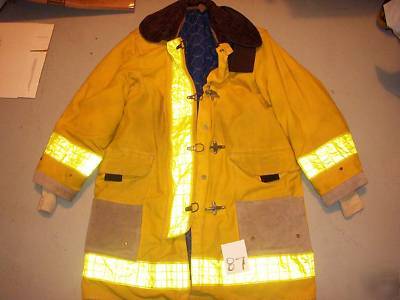 Firefighter coat fireman turnout bunker gear jacket 87