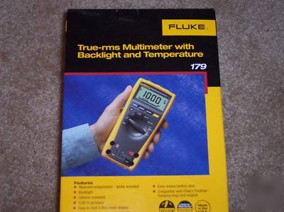 Fluke 179 true-rms multimeter with backlight and temp.