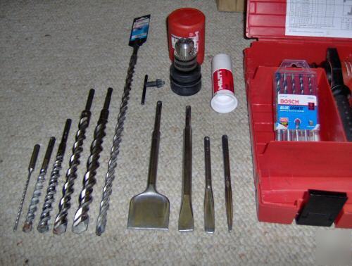 Hilti te 6-c rotary hammer/drill with extra's 