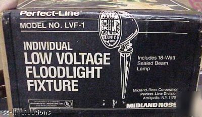 Perfect line model lvf-1 low volt floodlight w/lamp x 4