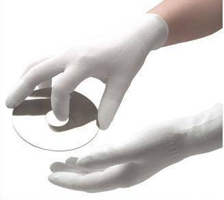 Pu coated nylon 13-pin work finger gloves