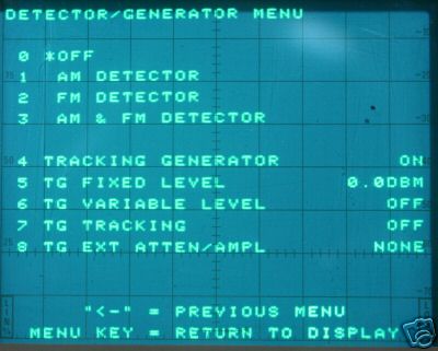 Tektronix 2710 spectrum analyzer + tracking generator