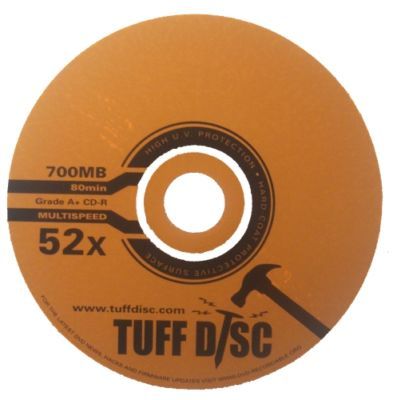 100 tuffdisc blank discs cd recordable cd-r 52X 700MB