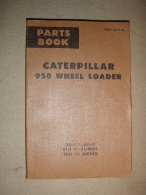 Caterpillar 950 wheel loader parts book