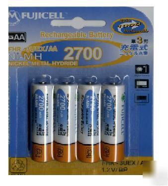 Fujicell*8 x 2700 mah aa rechargeable batteries-ni-mh